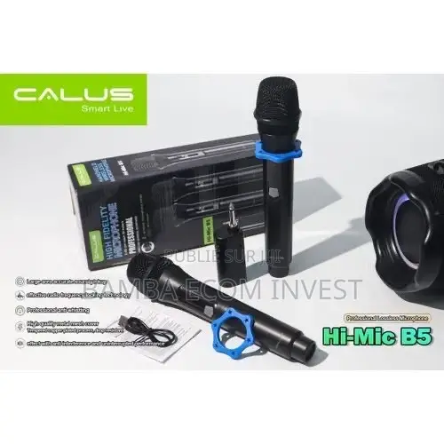 Microphone Calus Hi-Mic B5 Avec Deux Micro Sans Fil Professionnels