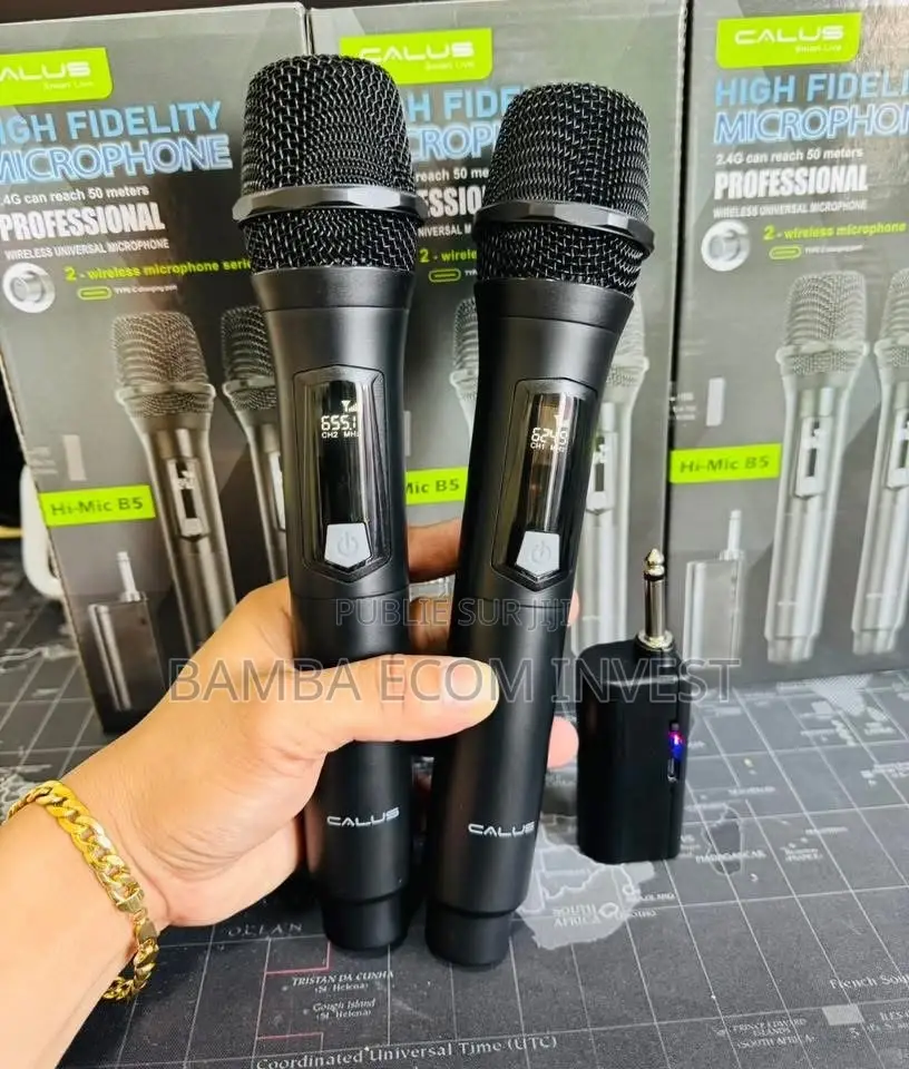Microphone Calus Hi-Mic B5 Avec Deux Micro Sans Fil Professionnels