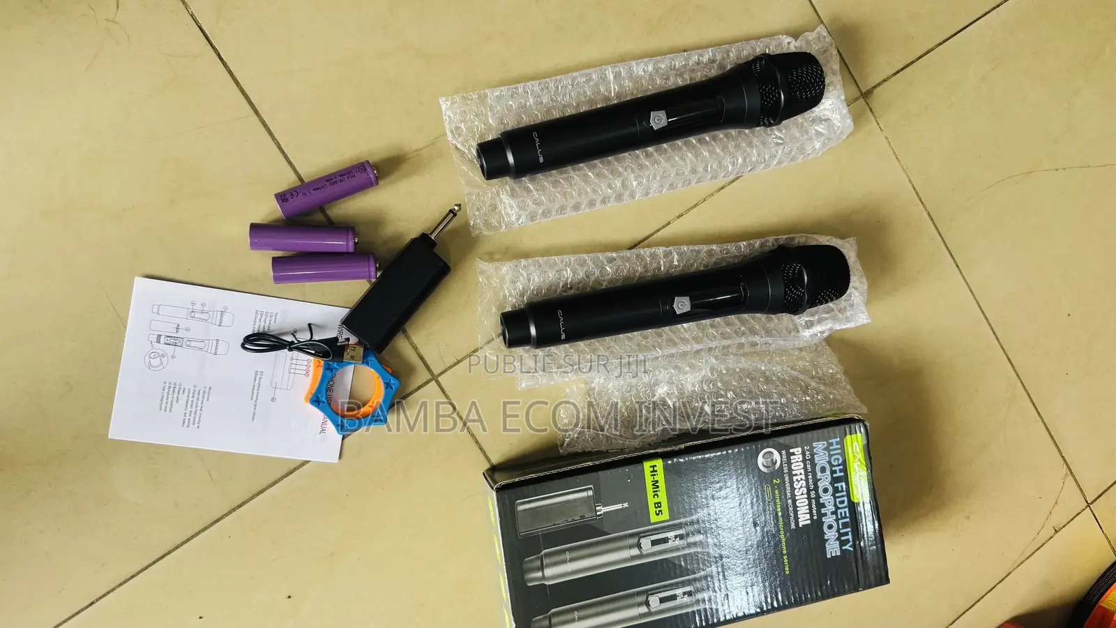 Microphone Calus Hi-Mic B5 Avec Deux Micro Sans Fil Professionnels