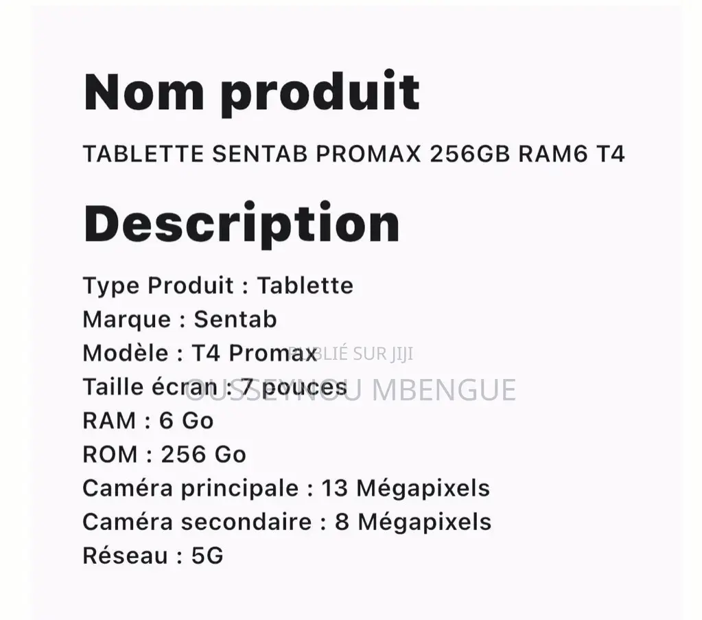 Nouveau Tablette 256 GB Violet