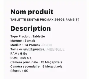 Nouveau Tablette 256 GB Violet