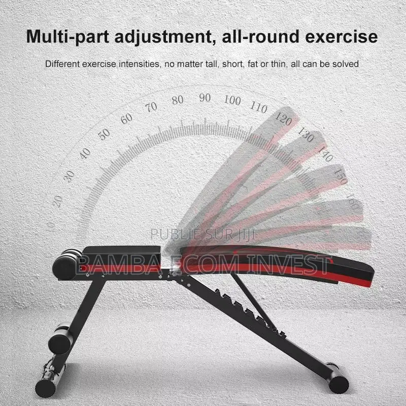 Banc De Musculation 6 in 1 Pliable&Inclinable Réglable 40*130*40-120cm