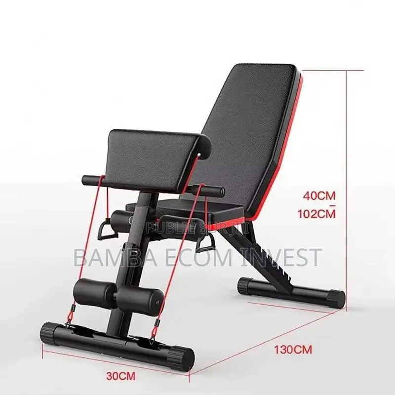 Banc De Musculation 6 in 1 Pliable&Inclinable Réglable 40*130*40-120cm