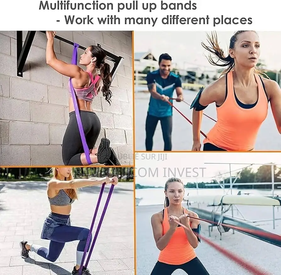 Élastique De Fitness Vert Utilisé Pour Le Renforcement Musculaire