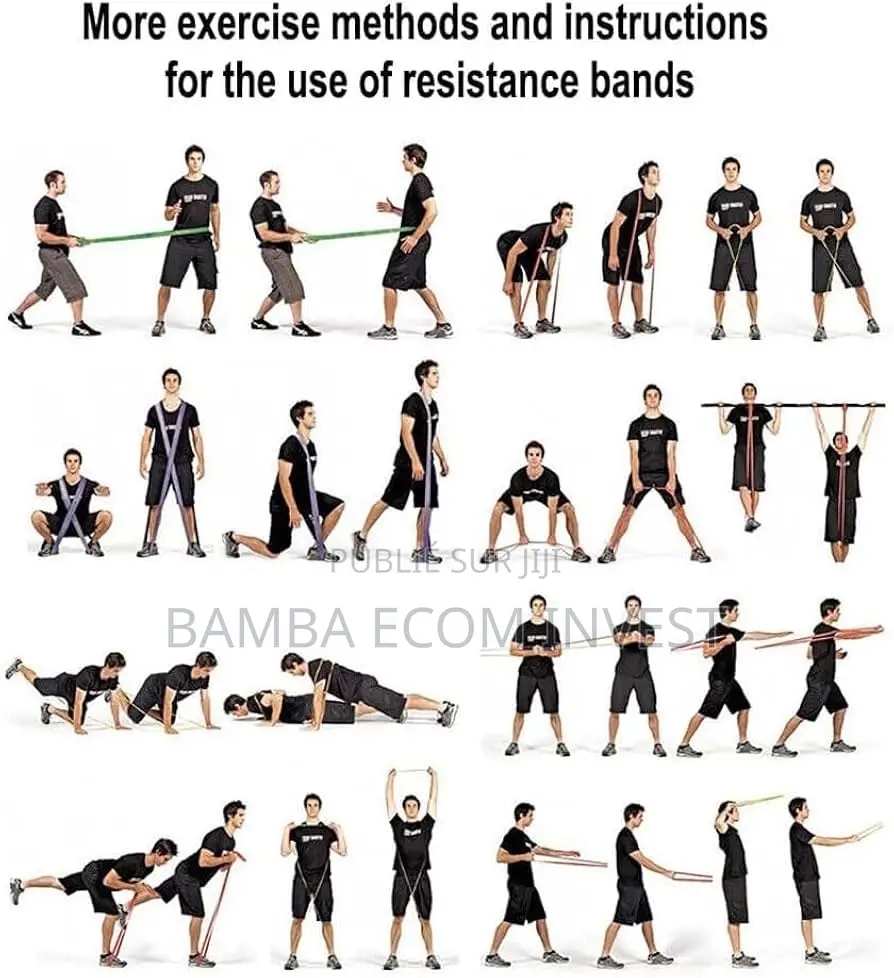 Élastique De Fitness Vert Utilisé Pour Le Renforcement Musculaire