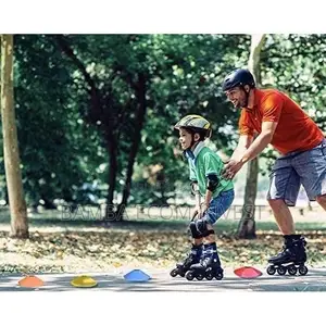 50 Cônes en Forme De Disque Pour L’entraînement - Football - Terrains