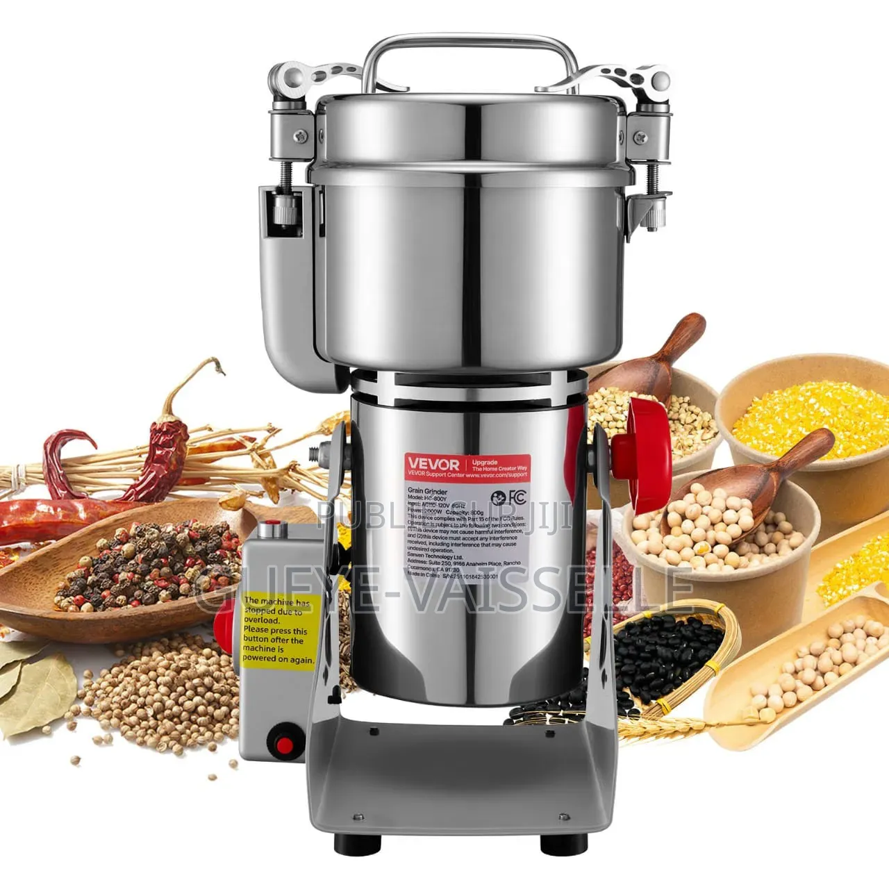 Moulin Électrique Vevor – 2000 W