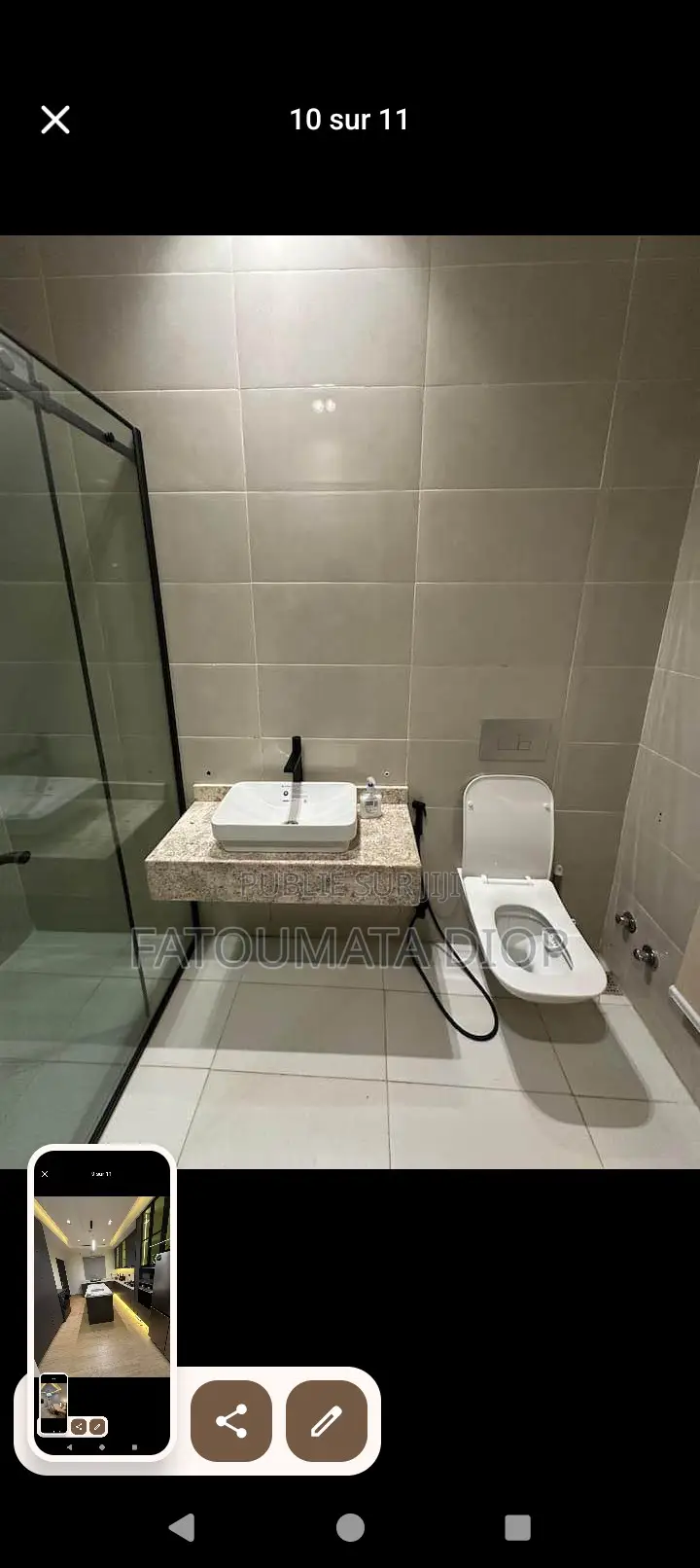 Meublé 1chbre Appartement dans Almadies à Louer