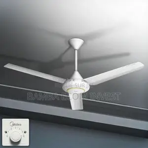 Ventilateur De Plafond Midea,5 Vitesses,230 M3/Min, 56" Pouces(142cm)