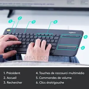 Clavier Sans Fil Logitech K400 Plus Logitech Media K400 Plus