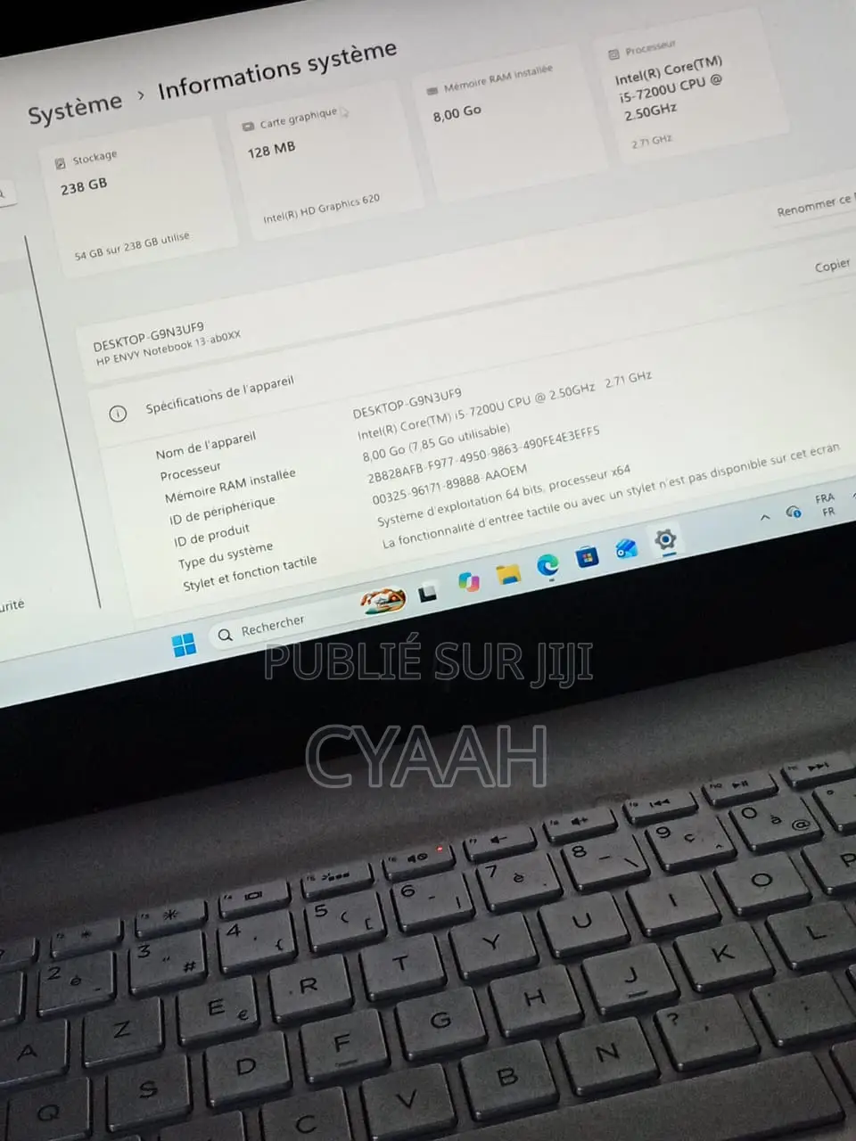 Nouveau Ordinateur portable HP 8GB Intel Core i5 SSD 256GB