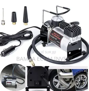 Compresseur d'Air Portable 12V (Gonfleur De Pneu Électrique)
