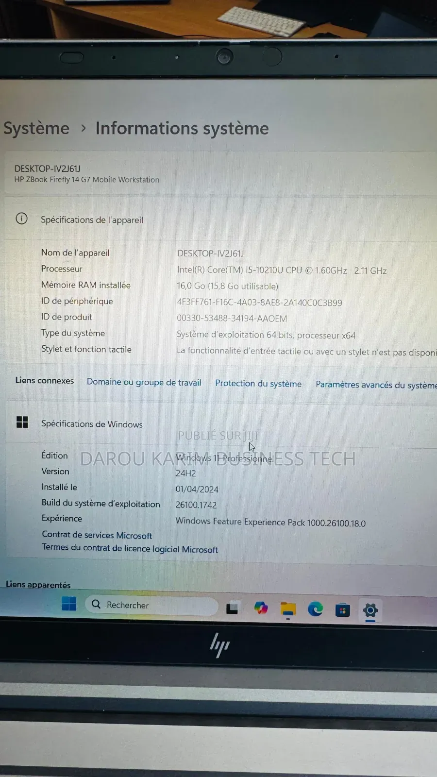 Nouveau HP ZBook Firefly 14 G7 16GB Intel Core i5 SSD 256GB