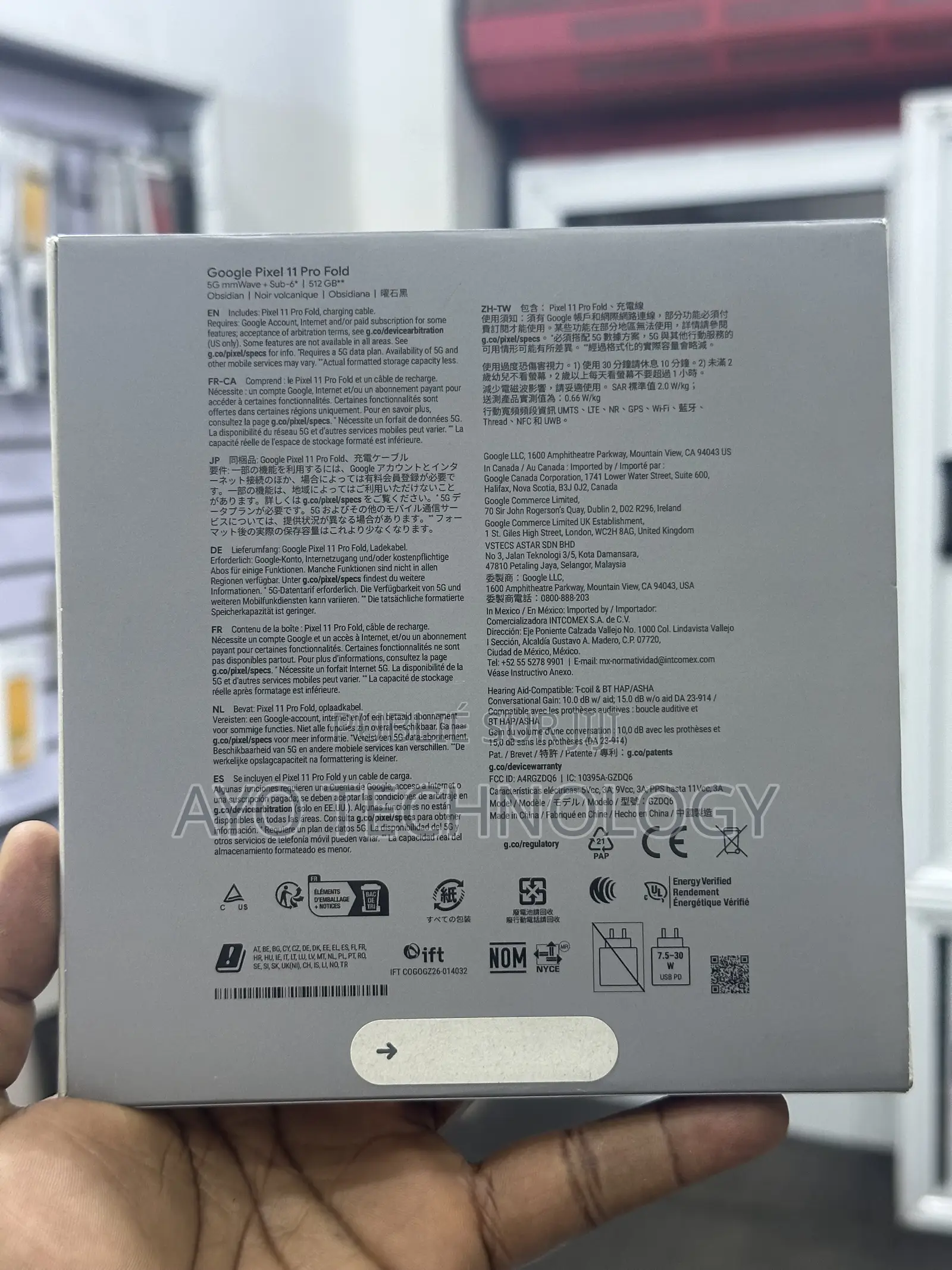 Nouveau Google Pixel 11 Pro Fold 512 GB Graphite