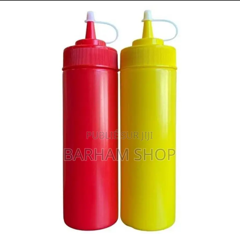 Lot De 4 Bouteilles Distributrices De Sauce Ketchup & Moutarde - Dakar