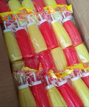 Lot De 4 Bouteilles Distributrices De Sauce Ketchup & Moutarde - Dakar