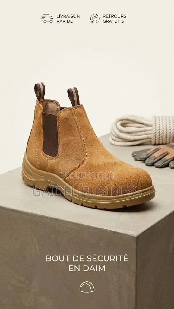 Superbes Bottines De Sécurité en Daim – Confort Et Protection !