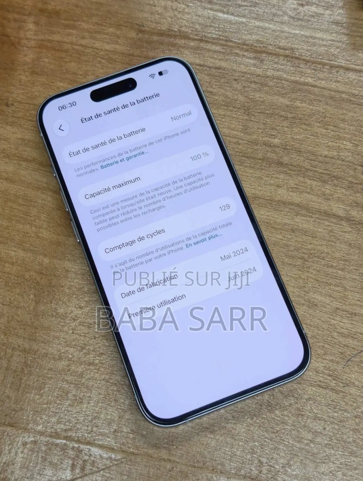 Nouveau Apple iPhone 15 Pro 512 GB Blanc