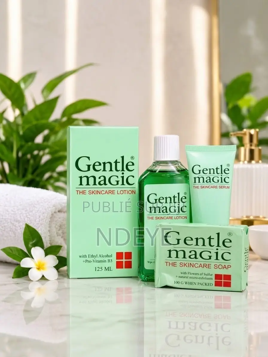 Gentle Magic Skincare Set – Lotion 125 Ml, Sérum 50 Ml Et Savon 100 G