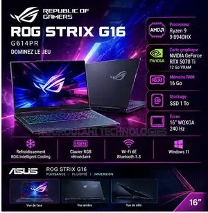 Nouveau Ordinateur portable Asus ROG Strix G15 16GB AMD Ryzen 9 SSD 1T