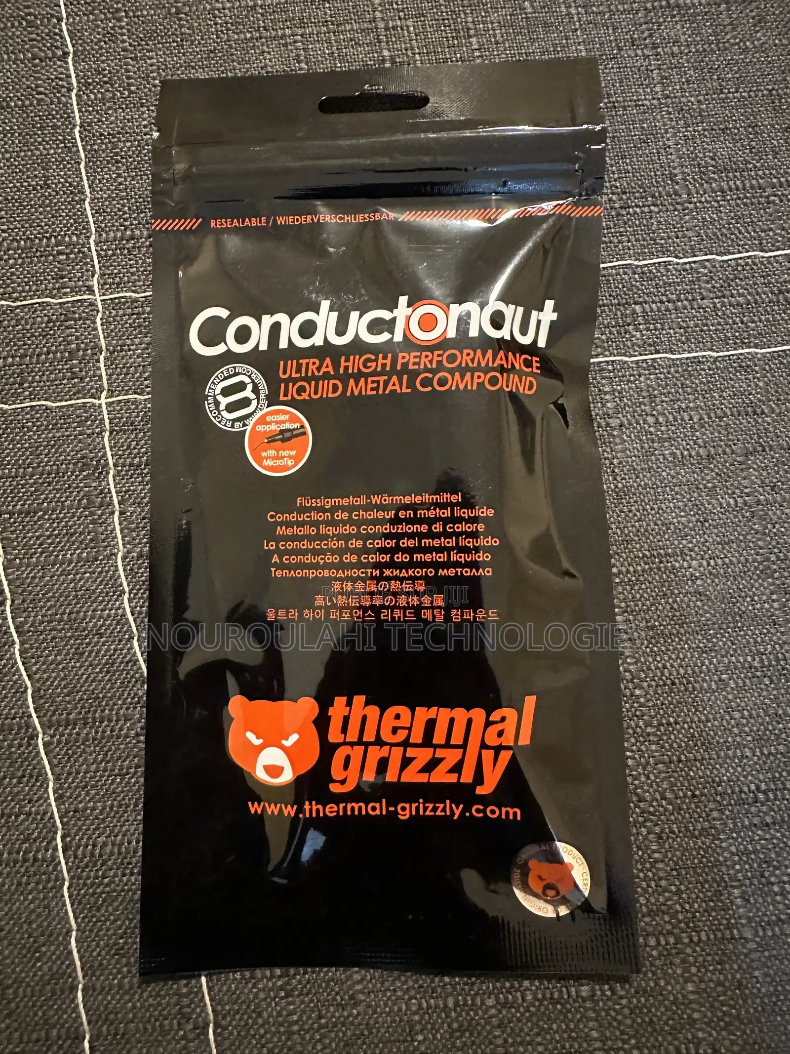 Thermal Grizzly 1 G Pate Thermique Métal Liquide | Made in Germany