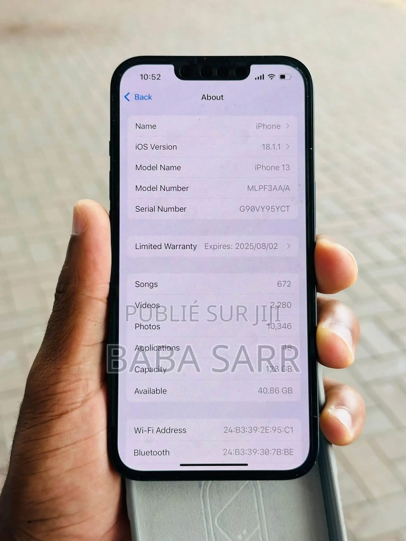 Nouveau Apple iPhone 13 128 GB Noir