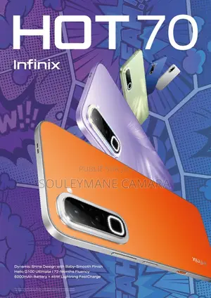 Nouveau Infinix Hot 70 128 GB Orange