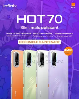 Nouveau Infinix Hot 70 128 GB Orange
