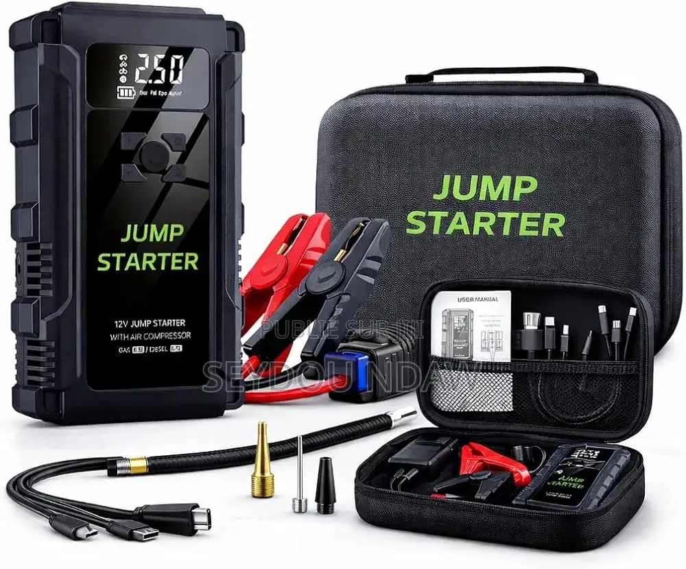 BOOSTER DE BATTERIE 12V MULTIFONCTION – 4 EN 1 Ne Restez Plus Jam