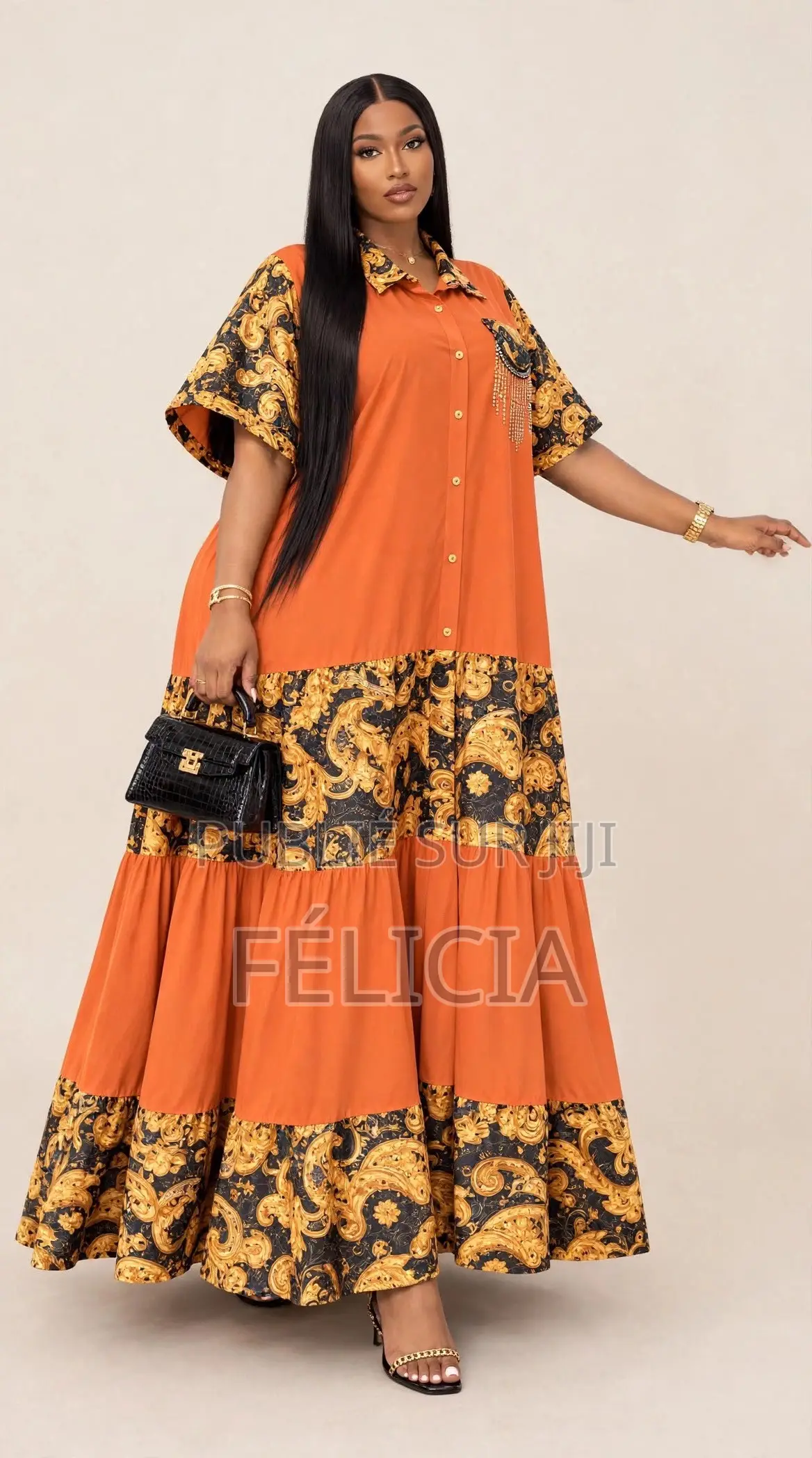 Robe Africaine Longue Grande Taille XL