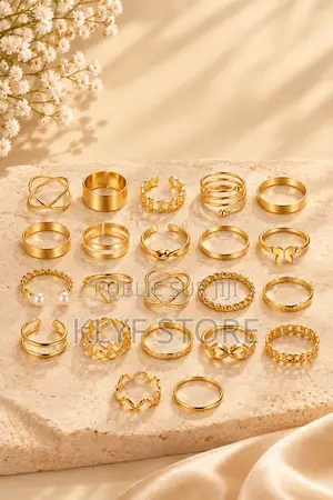 22 Pièces De Bague