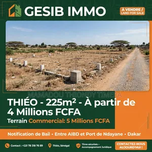 Des Terrains De 225m2 À Thiéo, 4millions Notifications De Bail