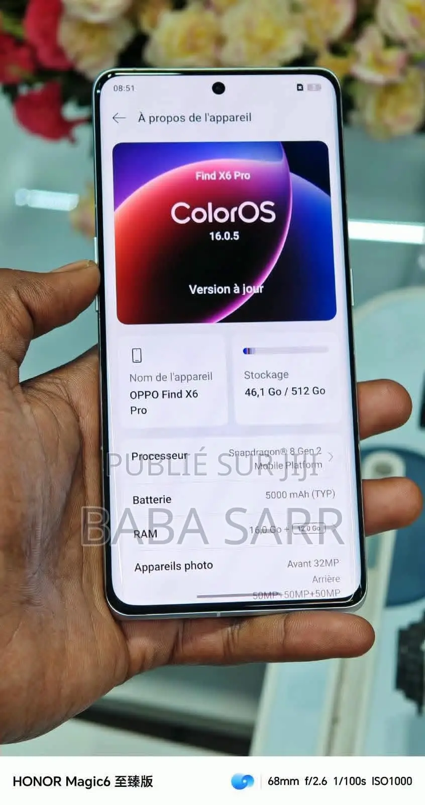 Nouveau Oppo Find X6 Pro 256 GB Orange