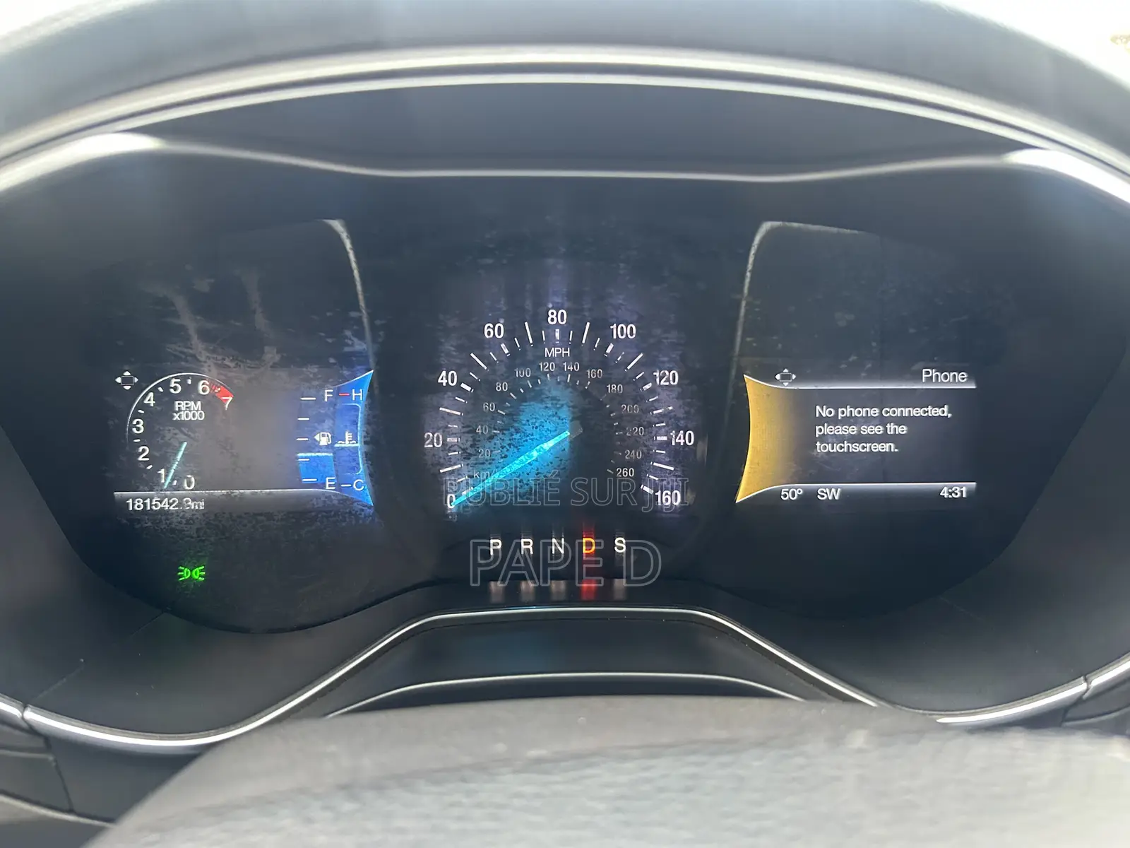 Ford Fusion Titanium AWD 2016 Noir