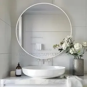 Miroir Noir Blanc Doré 60sm Ron