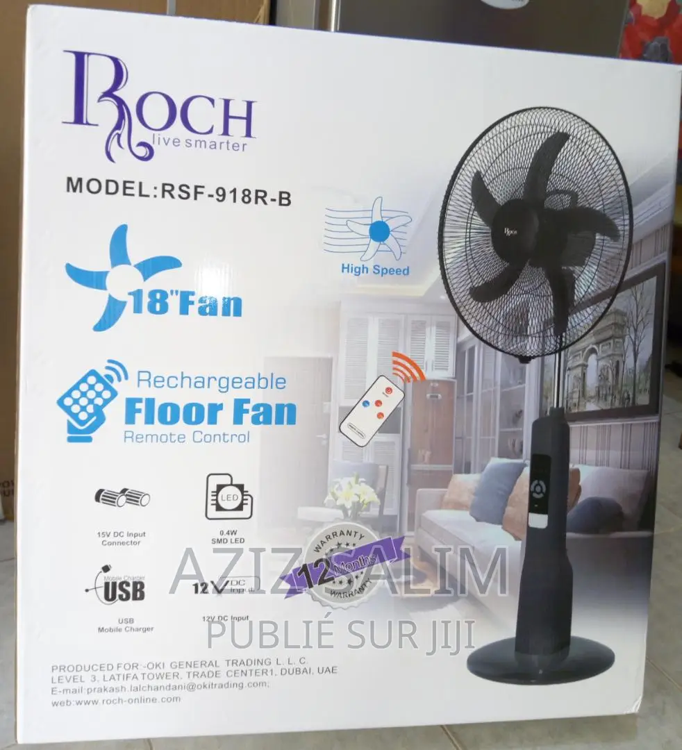 Ventilateur Rechargeable 18"