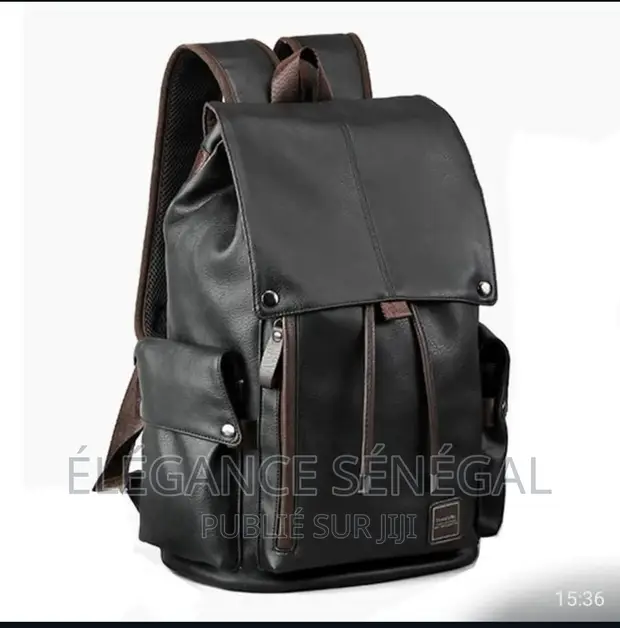 Sac D'ordinateur En Cuir De Grande Capacité A Dakar - Main Image