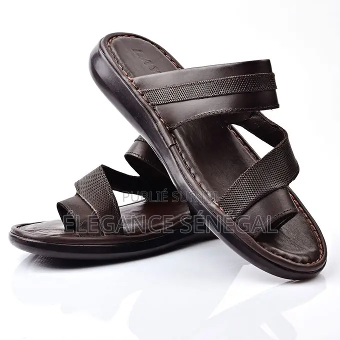 Sandale Cuir Orthopédique Pour Homme