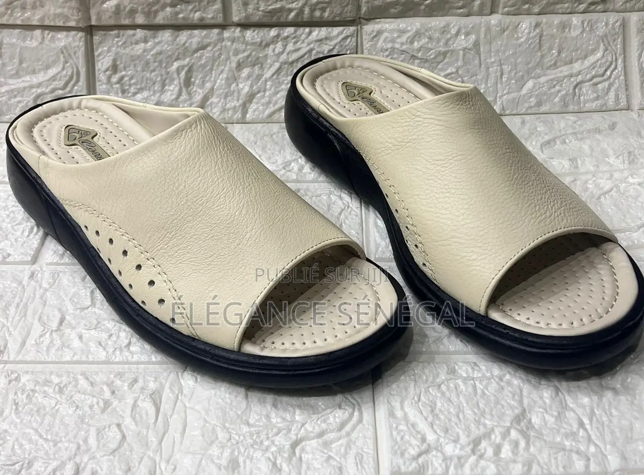 Sandale Cuir Orthopédique Pour Homme