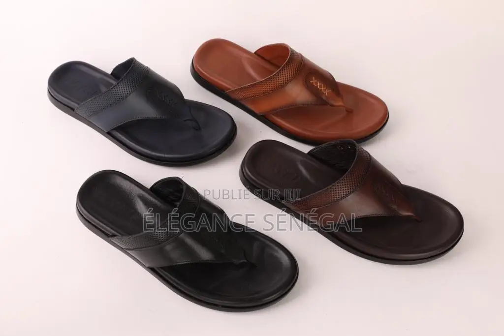 Sandale Cuir Orthopédique Pour Homme