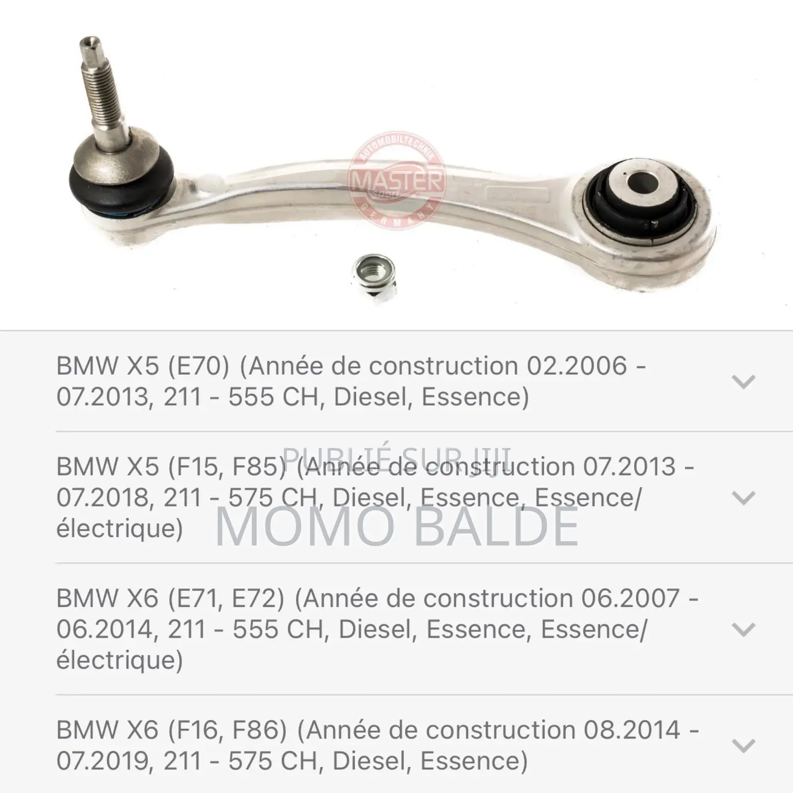 Bras Suspension BMW