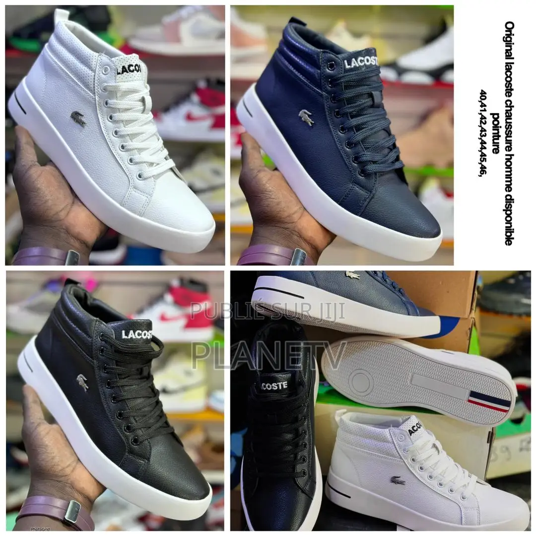 Lacoste Montante Original En Cuir Disponible TDS