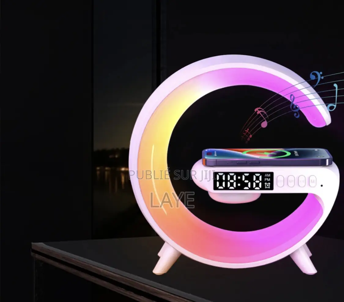 MP3 Haut-Parleur Led Mini Avec Chargeur Sans Fil