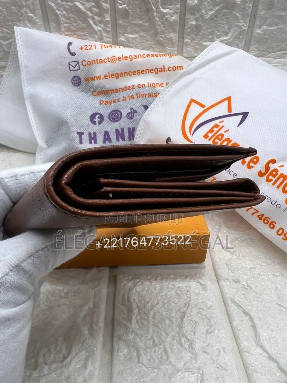 Portefeuille 100% Cuir Véritable Pour Homme