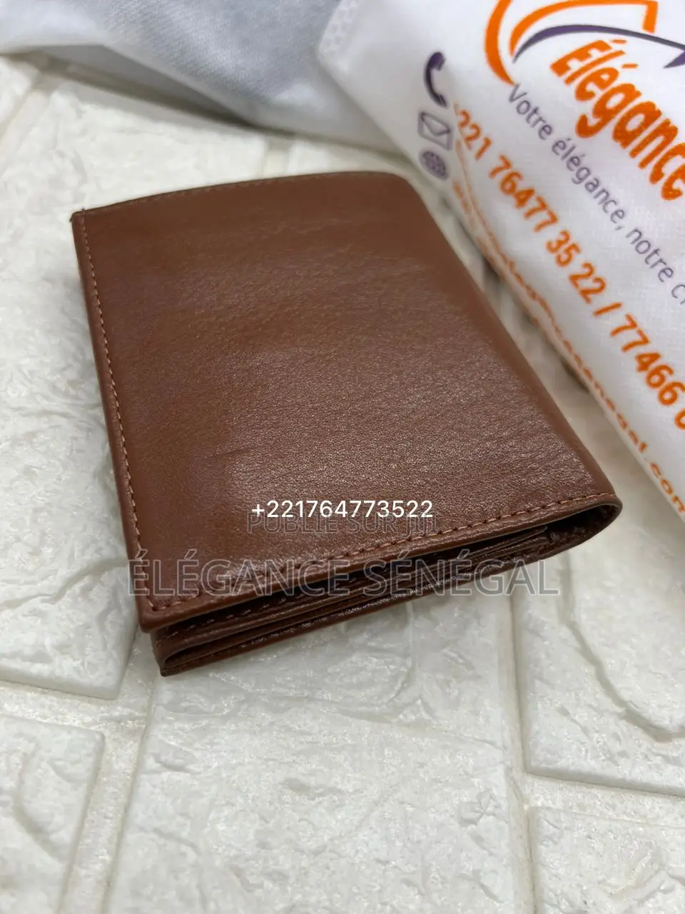 Portefeuille 100% Cuir Véritable Pour Homme