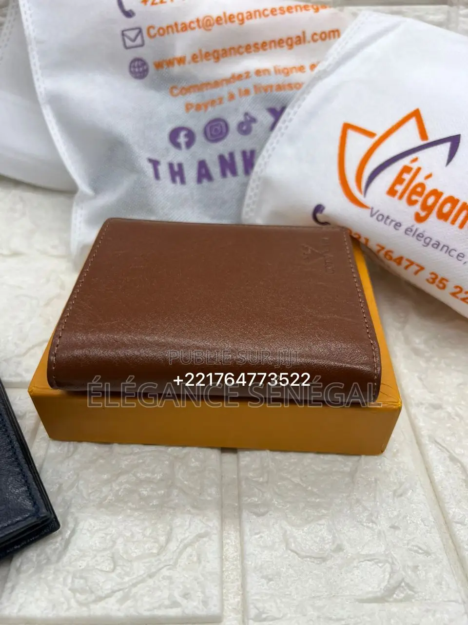 Portefeuille 100% Cuir Véritable Pour Homme