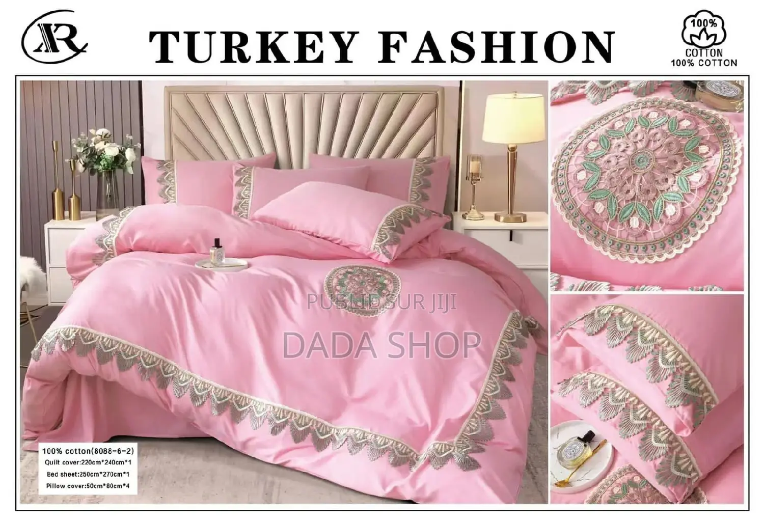 Ensemble 6 Pièce 2 Draps 4 Oreilles Très Jolie Et Classe