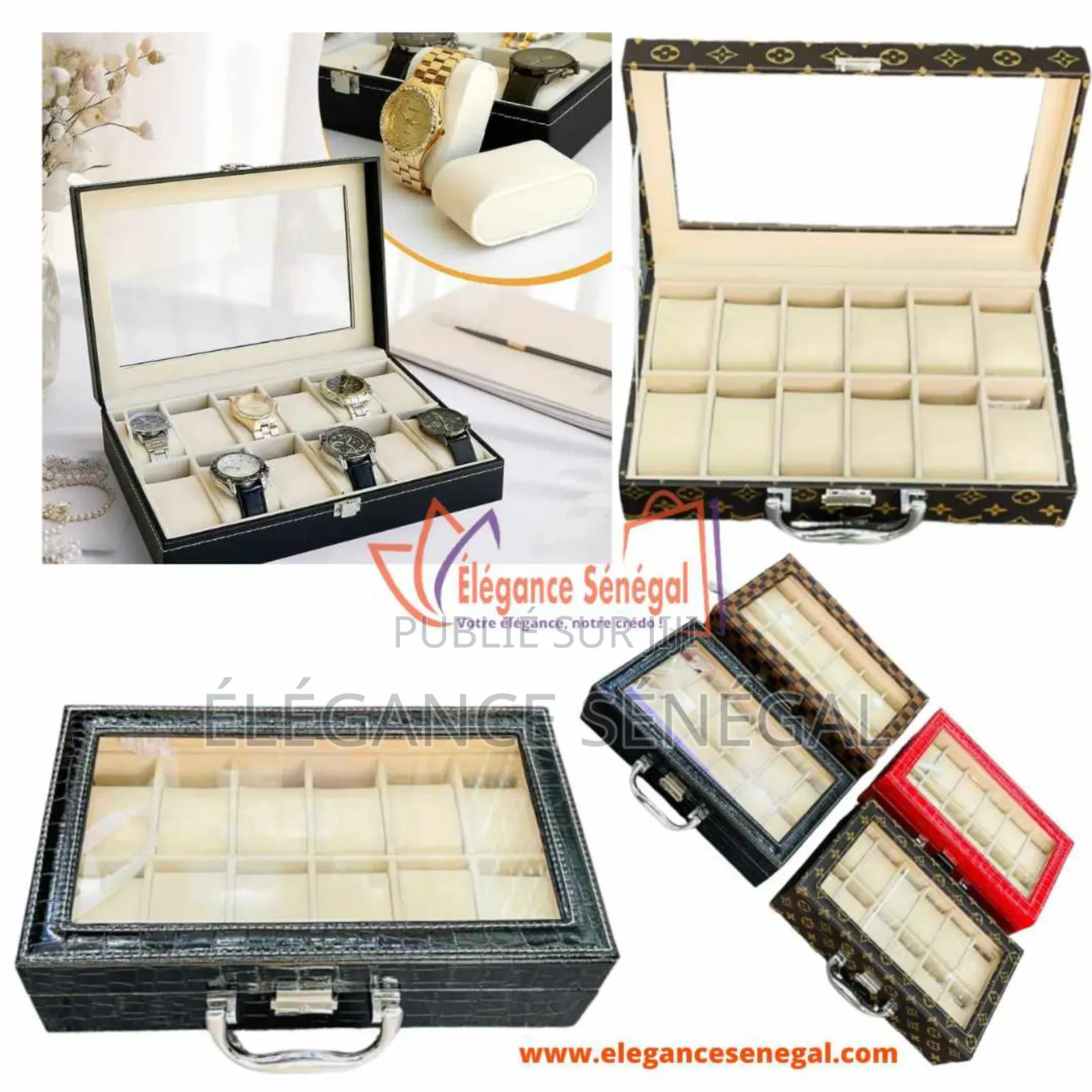 Boîtes Rangement Montres - Coffret Boîtier Montres À Dakar