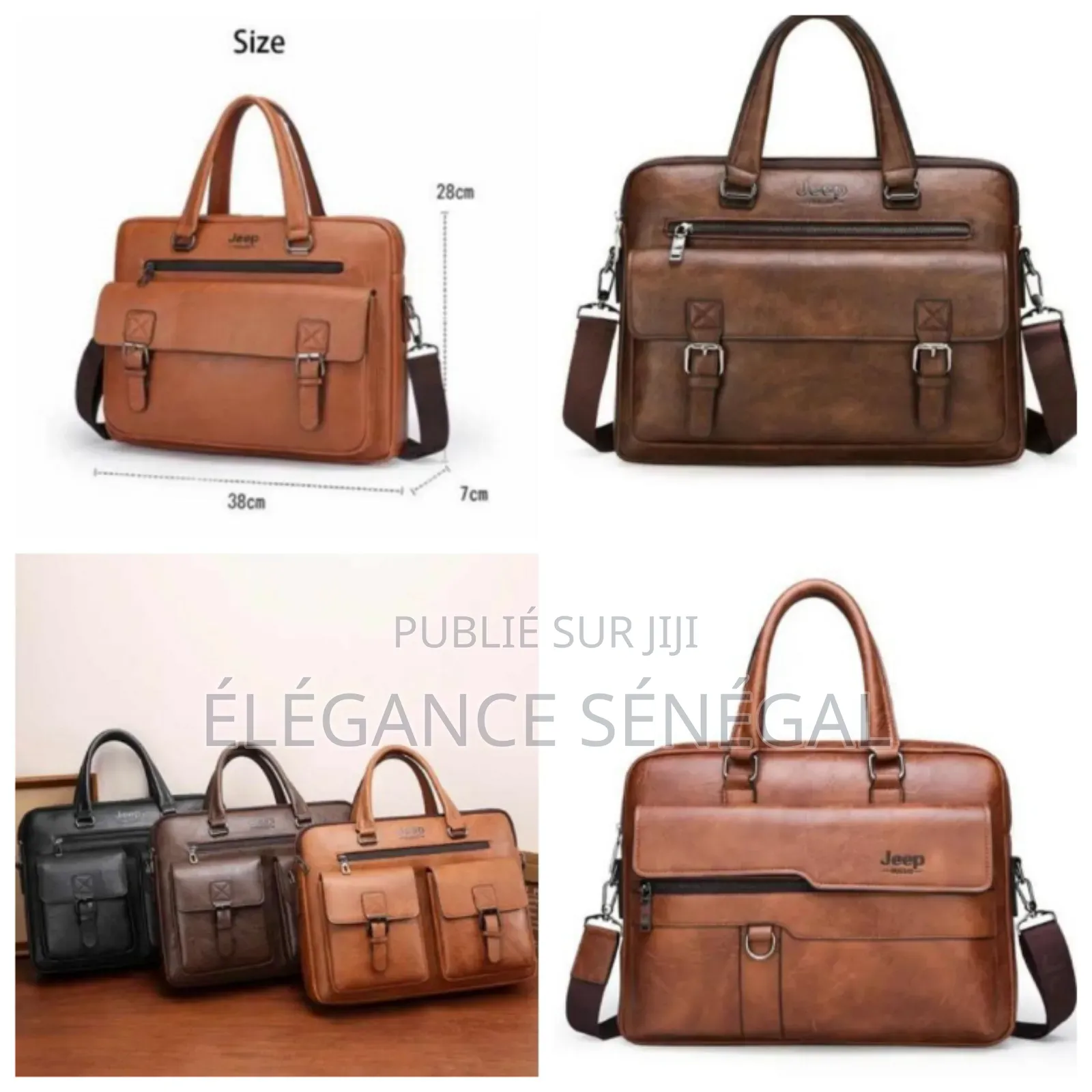 Sac d'Ordinateur Cuir Pour Homme Dakar