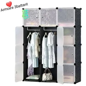 Armoire 3 Battant en Plastique